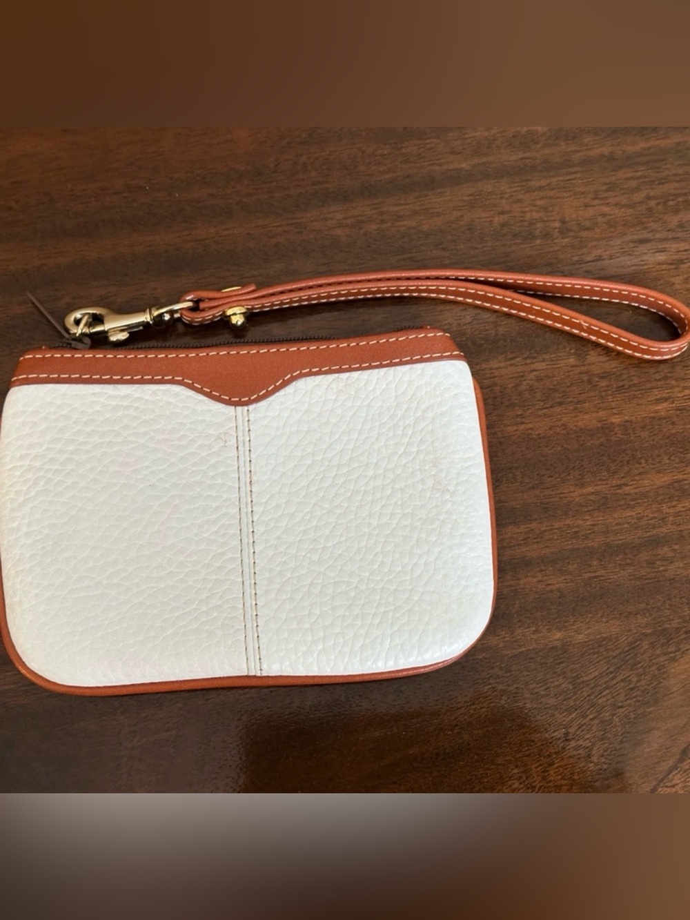 Dooney & Bourke Winter White and Tan Satchel w/Coin Pouch - Picture 14 of 14